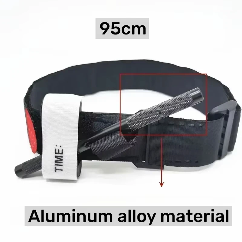 1pcs 95/75/65CM Tactical Aluminum Rod Tourniquet,Rotary Pressure First Aid for Hiking, Military, Camping | MOLLE Survival Gear