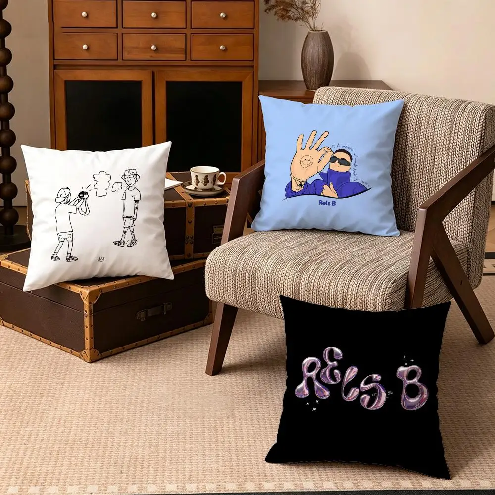 Celebrity-Rels BS Cushion Cover Soft Velvet Cushion Cover Set 4Pcs 50x50 45x45 Zipper Pillowcase for Home Decor