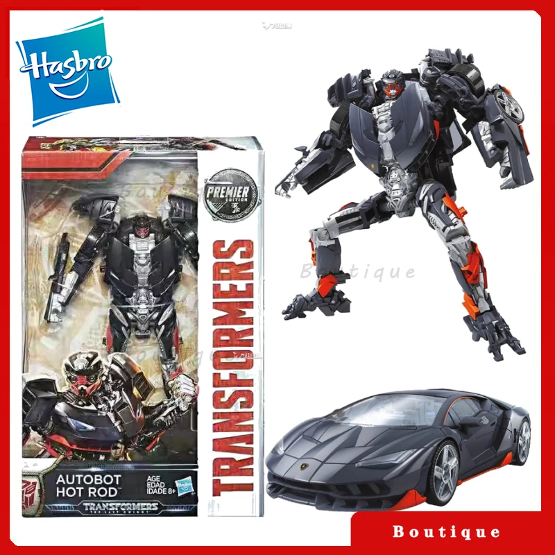 

В наличии Hasbro Transformers toys Трансформеры: The Last Knight TLK Class V Autobot Hot Rod Robot Collection Фигурка