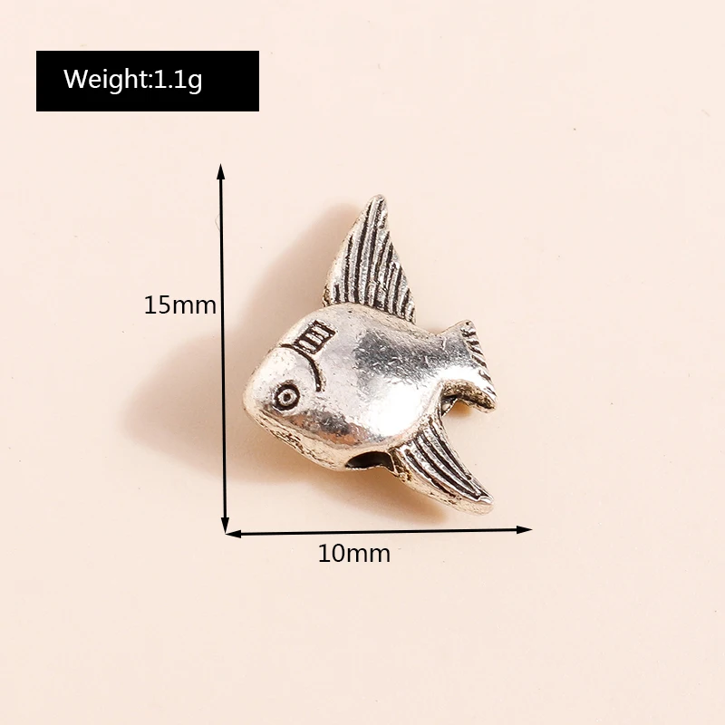Leslie 20 Stück gemischte Legierung Meeresorganismus Charms Schildkröte Fisch Muschel Seestern Anhänger für Armband Halskette Schmuck Zubehör – Detail 13