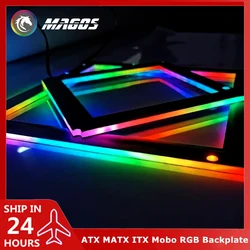 Płyta główna komputera z podświetleniem RGB ramka Symphony 5V ARGB SYNC dla ATX MATX ITX Mobo Gamer MOD Light Polution