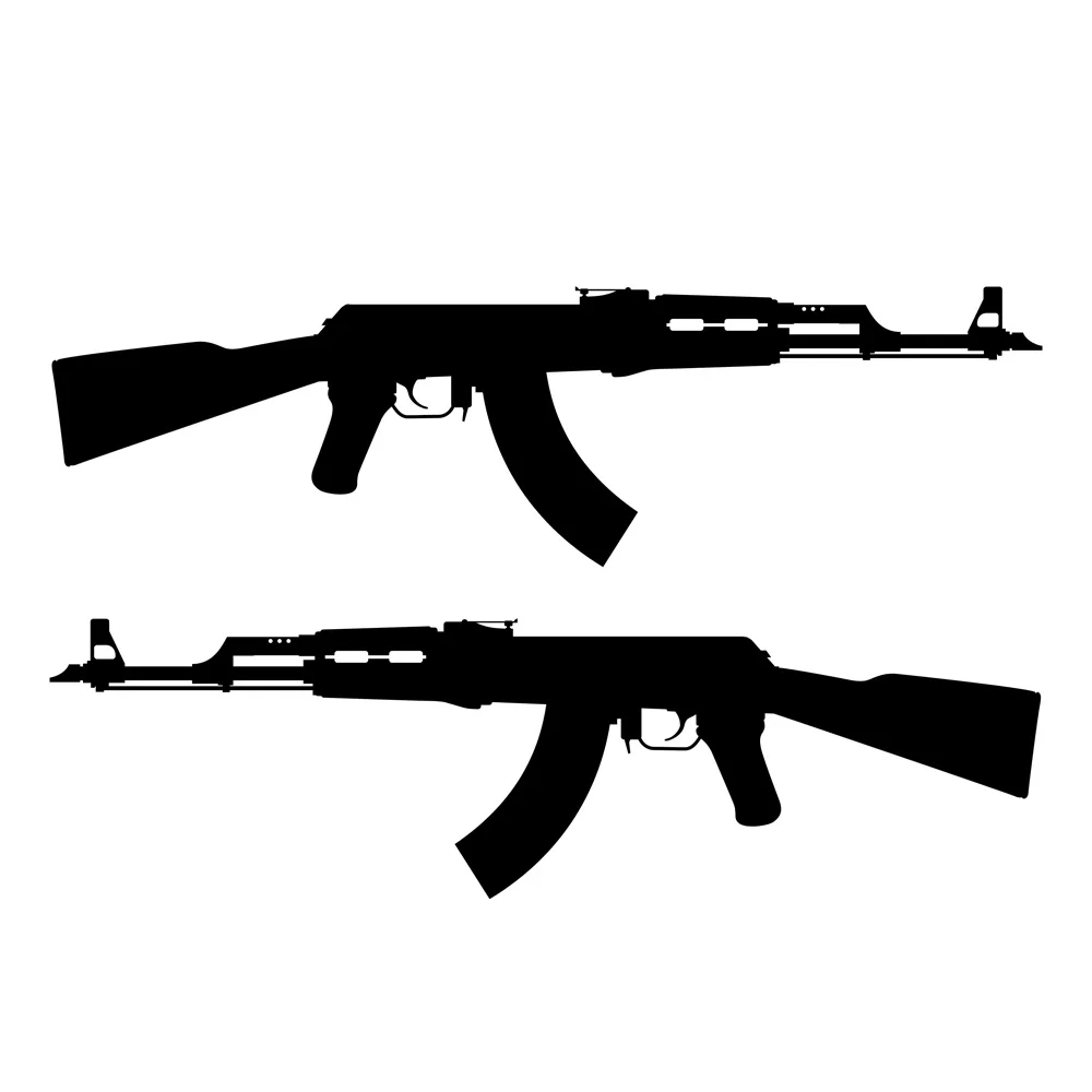 

2pcs 20x5.5cm Cartoon Gun Vinyl Decal Personality Decor Car Sticker, Waterproof Decal, Suitable for Cars, Trucks, Motorcycles