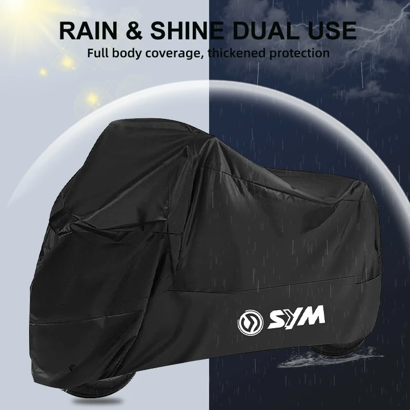 Motorcycle Cover Waterproof Outdoor Uv Protector Rain Dustproof Covers for SYM Joymax Z 125 200 250 300 GTS 250i 300i T3 Maxsym