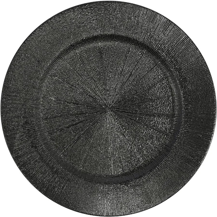 

100 Pcs Charger Plates Bulk 13 Inch Round Charger Plates Plastic Dinner Plate Chargers Elegant Reusable Serving Plates for Tabl