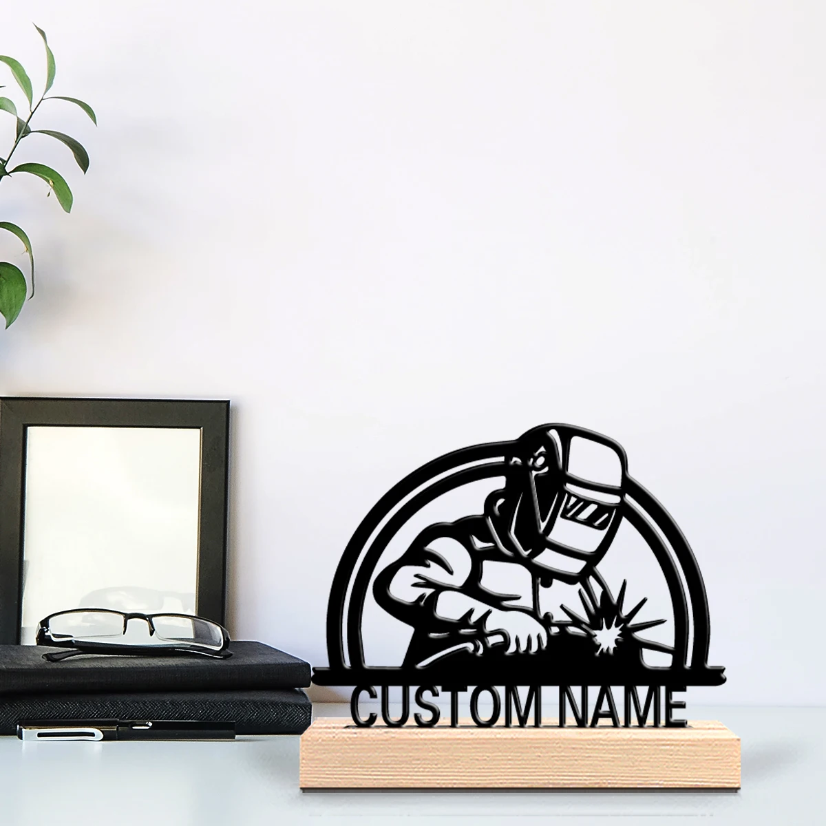Home Office Industrial Style - Décoration murale personnalisée en bois pour