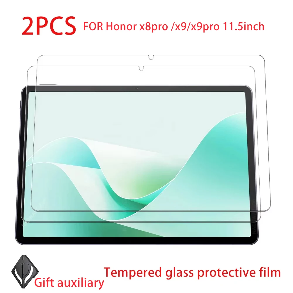 2PCS  Tempered Glass Screen Protector For Honor Pad X8a 202411-inch - Clear Film for Device Protection