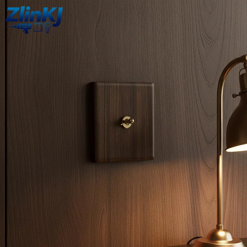 2 Gang Toggle Light Switch CE Certified Brass Levers Retro Design for Home Commercial Place Renovation