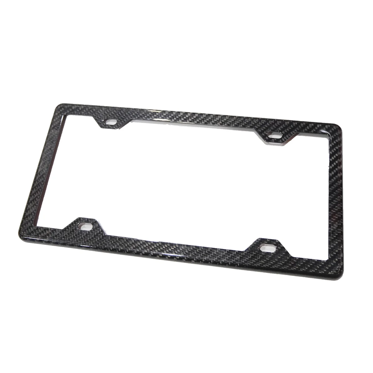 4 Holes American Carbon Fiber  License Plate Holder License Plate Frame US Registration Plate Hold