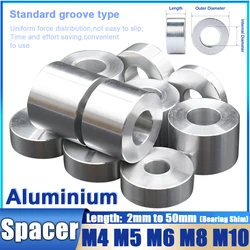5pcs Aluminum Alloy Flat Washer ID M4 M5 M6 M8 M10, OD 10/12/16/20mm Bushing Gasket CNC Sleeve Non-threaded Stand-off Spacer