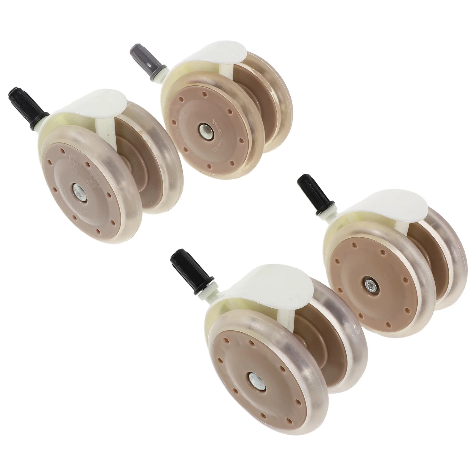 4 قطعة عجلات مشاية للأطفال استبدال عجلة دوارة متينة لعربة عربة عربة عربة النقل السلس المتداول على بلاط الخشب الصلب