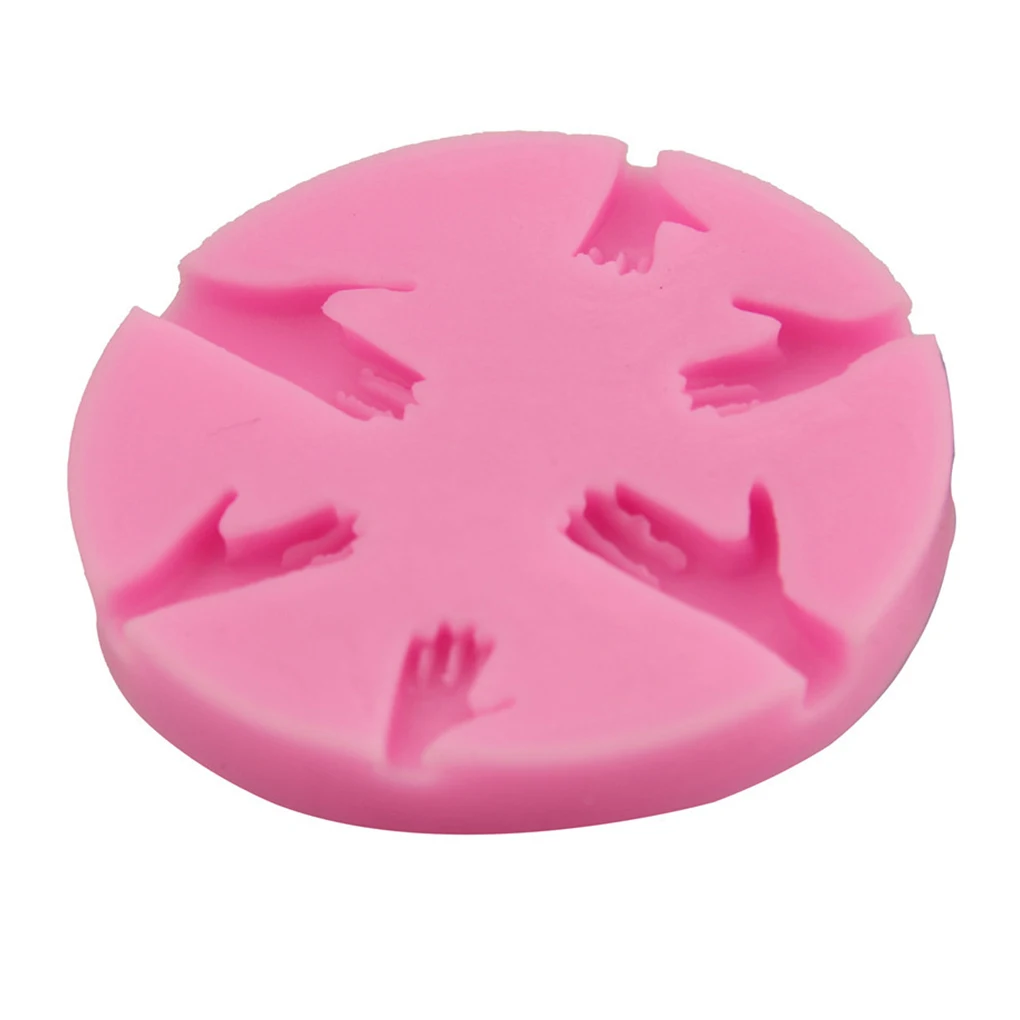 

Silicone Hand Fondant Mould Cake Decorating Tool Cupcake Candy Polymer Clay Chocolate Gumpaste Shower Handicraft