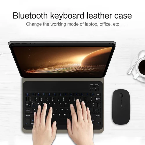 Imagen 2 del producto Funda con teclado para Lenovo Tab M10 HD 10,1 ""TB-X306X TB-X306X funda para tableta Lenovo Tab M10 2.a generación Gen 2 funda para teclado