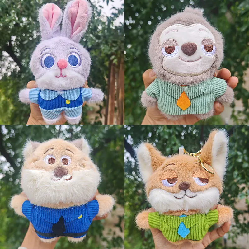 

Crazy Animal City pendant figurine Judy doll Nick the Fox lightning plush toy bag hanger