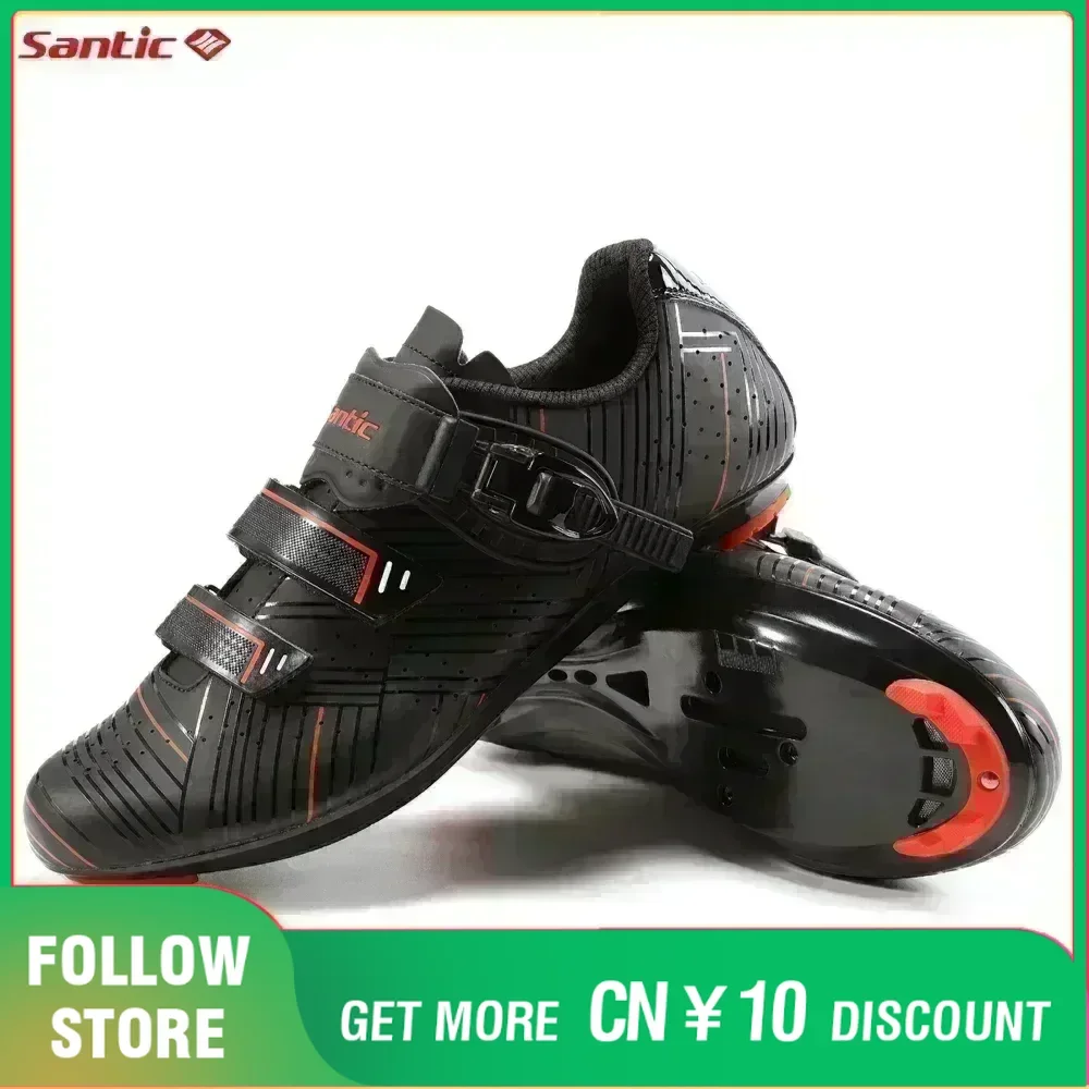 Santic Road Bike Lock Shoes for Men and Women Professional Compatible with SPD-SL Cycling Shoes Bicycle Sports Riding Sneakers