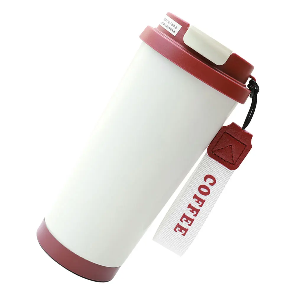 

Coffee Travel Tumbler Insulated Stainless Steel Mug Dual Drinking Ports Portable Thermal Cup for Hot Cold Drinks Flip Lid