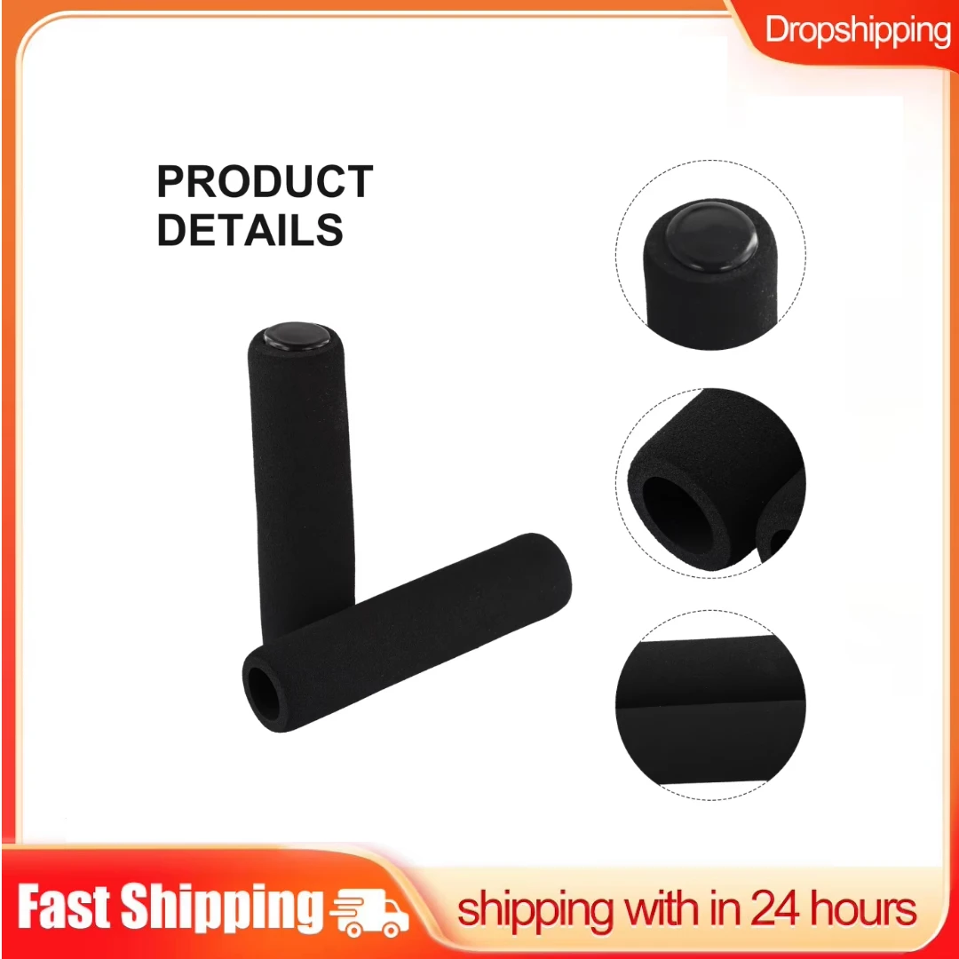 Grips Handlebar Foam Cover 130/150/195/350/500mm 7mm Bicycle Black High Density Super Thick High Quality