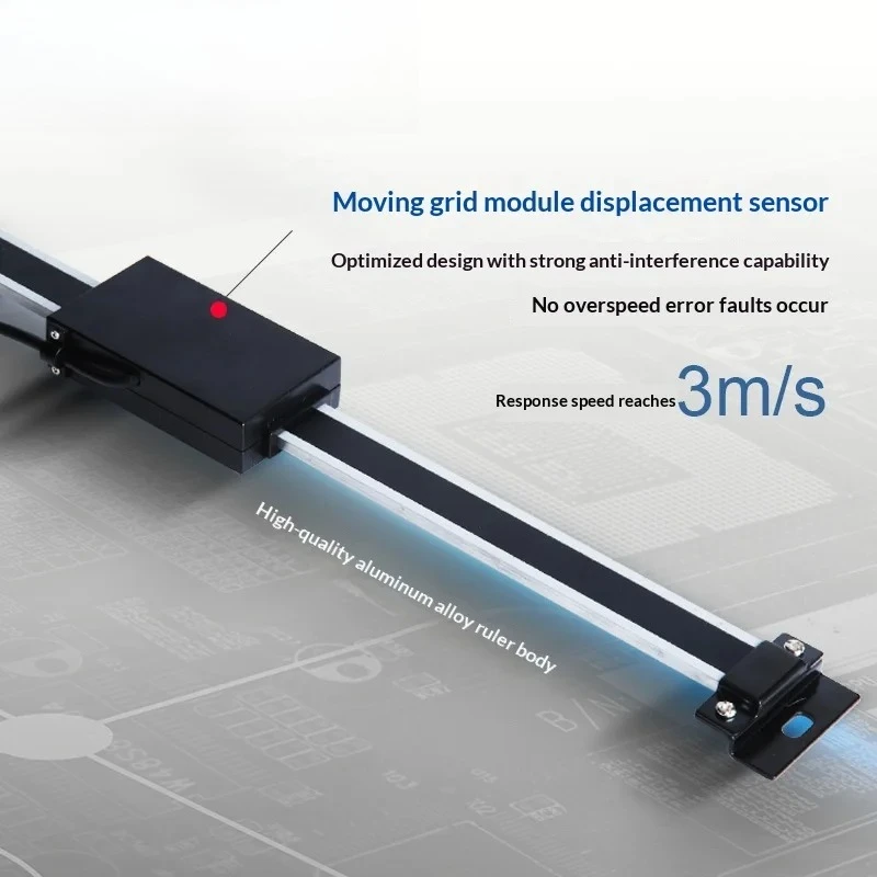 Digital Linear Scale Dual-Purpose Horizontal/Vertical CNC Machine Position Sensor Grating Ruler with Display