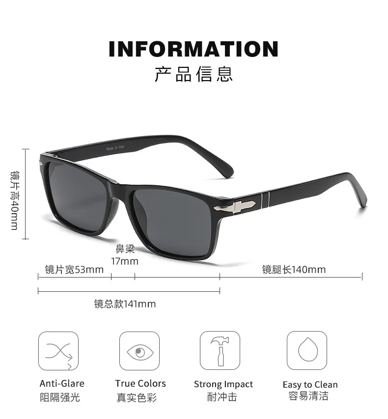 2021 Fashion Vintage Style Men Polarized Driving Sunglasses Vintage Classic Sun Glasses Oculos De Sol 650