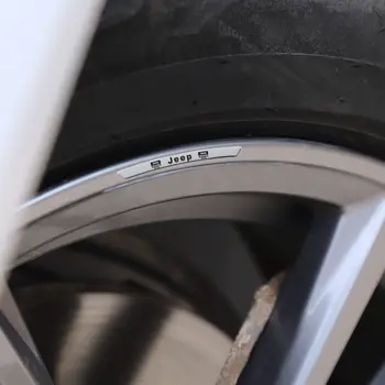 4 件裝鋁合金汽車輪圈貼紙,適用於 Jeep Wrangler、Renegade、Compass、Grand Cherokee、Patriot、Rubicon、Liberty 8 最佳銷售 貼紙吉普車 - №8