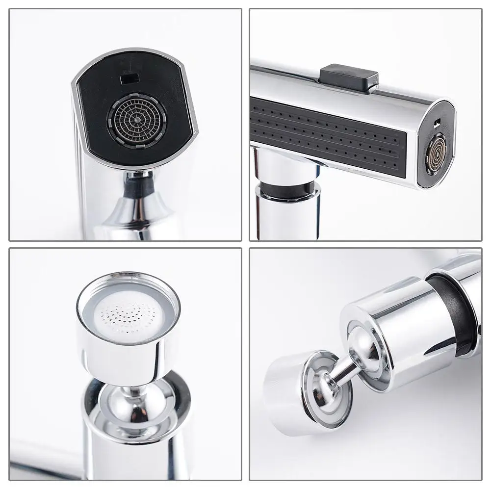 Waterfall Kitchen Faucet Waterfall Kitchen Faucet 3-Function Kitchen Sink Spray Nozzle Kitchen Tap High Pressure Kitchen Tap