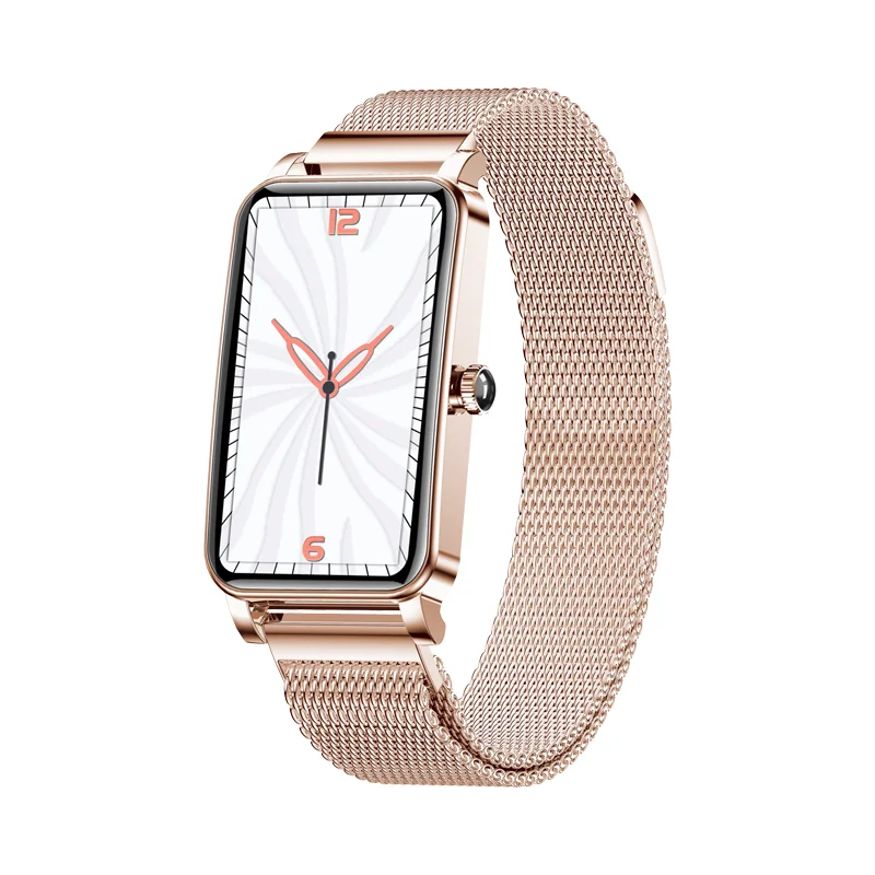 Hölgyek smare nézni ZX19, Arany Rozsdamentes szíj female/women smartwatch menstrual Havi vérzés emlékeztető Piperkőc Oxigén smare Karcsat