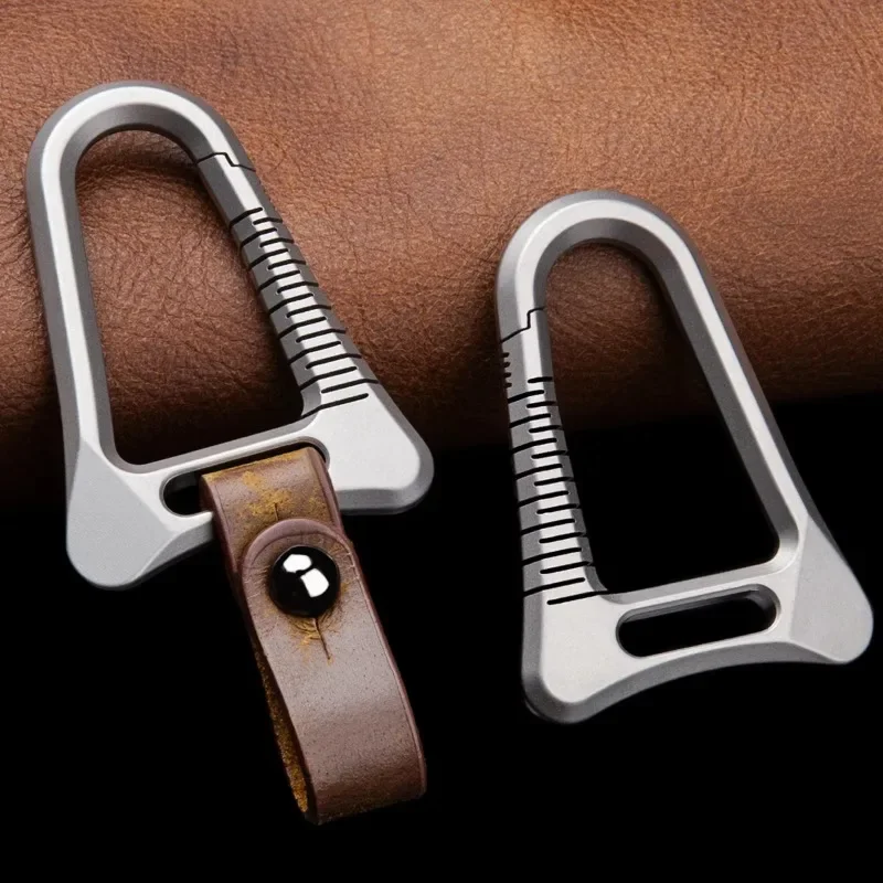 

Titanium Alloy Keychain Buckle Multi-functional Portable Key Ring Accessories Outdoor Camping EDC Tools For Men and Women