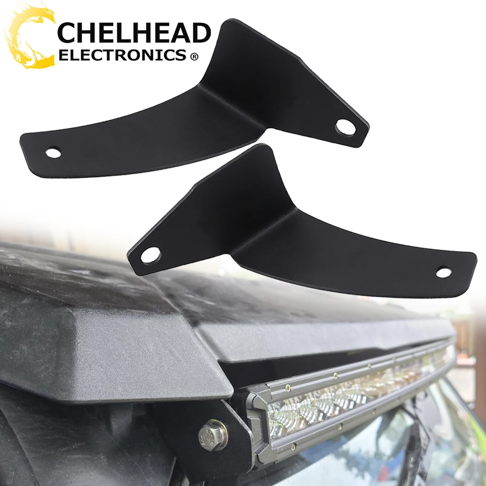 

42" Inch LED Light Bar Holder Bracket Upper Windshield Mounting for Polaris General 1000 2016-2025