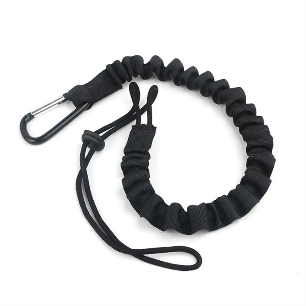 

With Carabiner Hook Safety Bungee Tether Climbing Working Telescopic Tool Safety Rope Aerial Work Nylon Tool Lanyard Work Tools