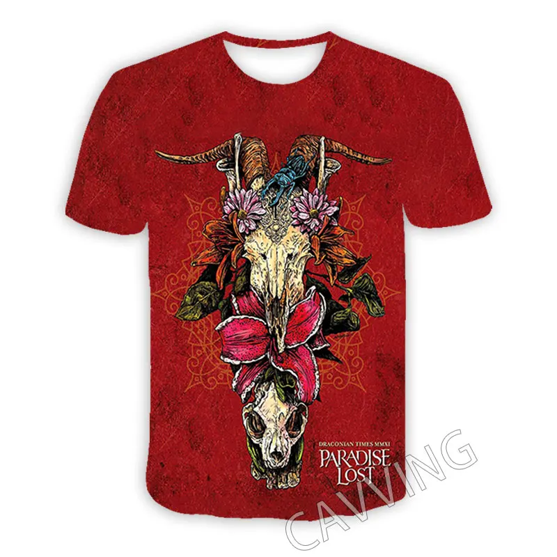 CAVVING 3D Printed Paradise Lost Casual T-shirts Hip Hop T Shirts Harajuku Styles Tops Clothing for Men/women