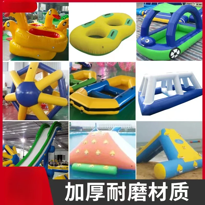 Inflatable Watermelon Toys Seesaw Triangle Slide Pirate Ship Dolphin Trampoline Amusement Equipment