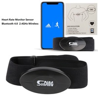 Sunding Smart Bluetooth Heart Rate Monitors Sport Equipment Chest Belt Wireless Exercise Heart Rate Band For Running and Cycling