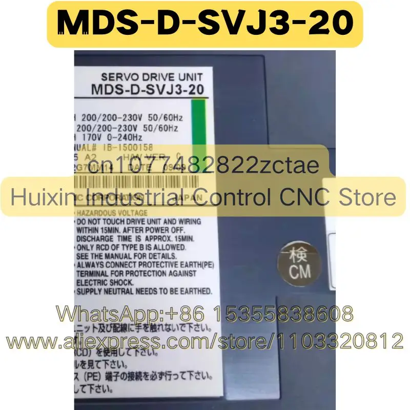 Used Drive MDS-D-SVJ3-20 MDS D SVJ3 20 Normal Function Tested OK