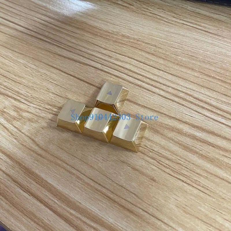 

652F Customizable Zinc Alloy Light Etched Keycaps Precise For WASD Directions Keys Keycaps for Mechanical Keyboards