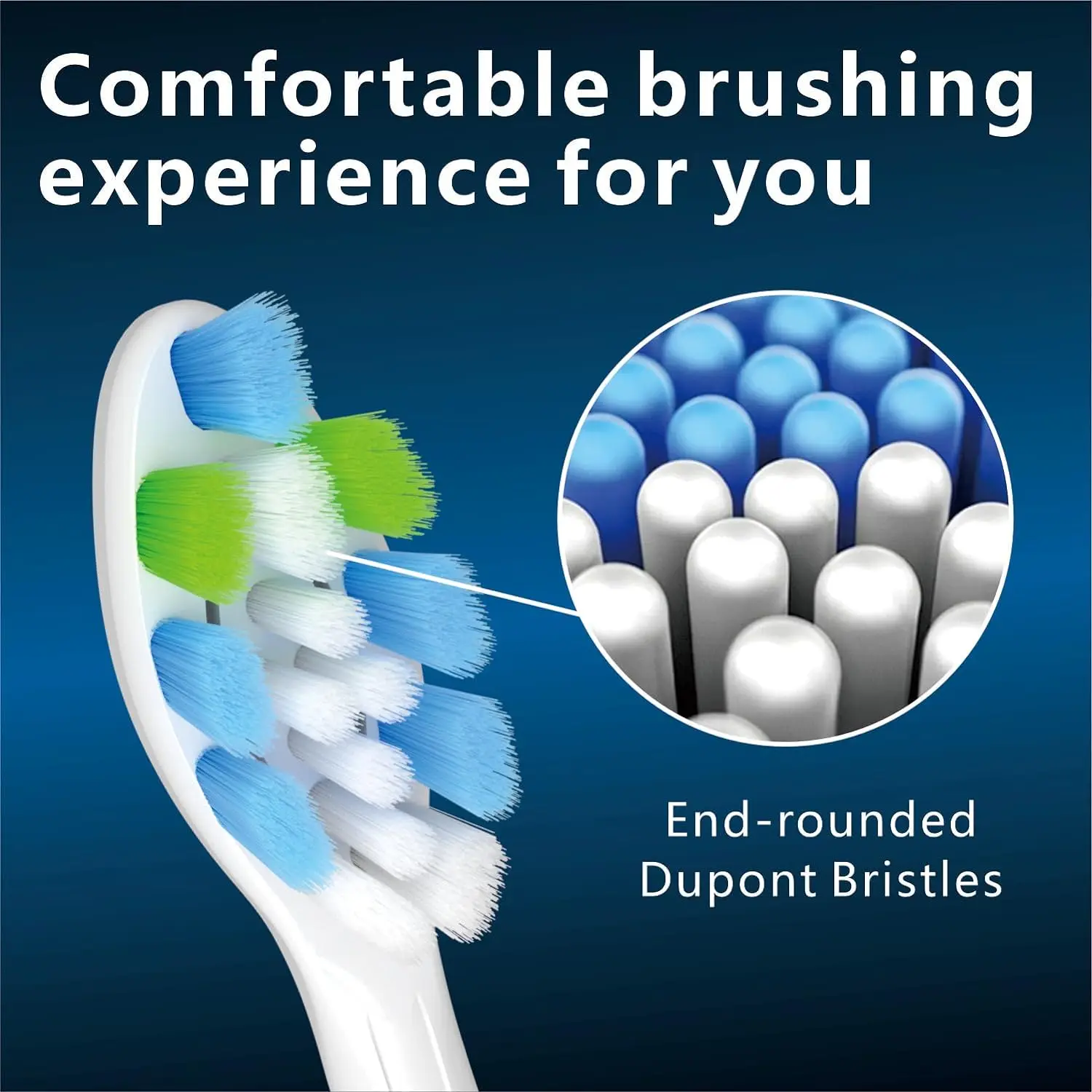 Replacement Toothbrush Heads Compatible with Phlips Sonicare Soft Replacement Electric Brush Head 4100 6500 6100 7500 5300 1100