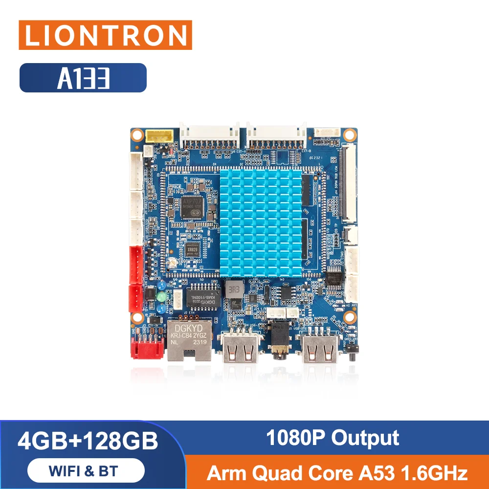 Liontron 4GB RAM Allwinner A133 WiFi+BT Ethernet LAN Mini PC Open Source Development Board Single Board Computer Andriod/Linux