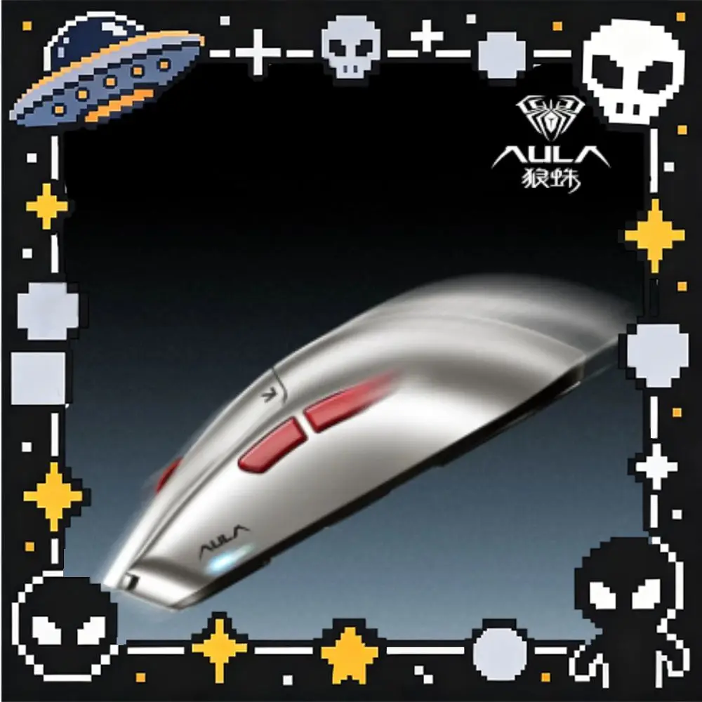AULA Kunlun L5 Mouse 3-Mode Wireless with Magnetic Micro-Switch PAW3955EVO Chip Dual 8K for eSports Gamers Esports Gaming Mouse