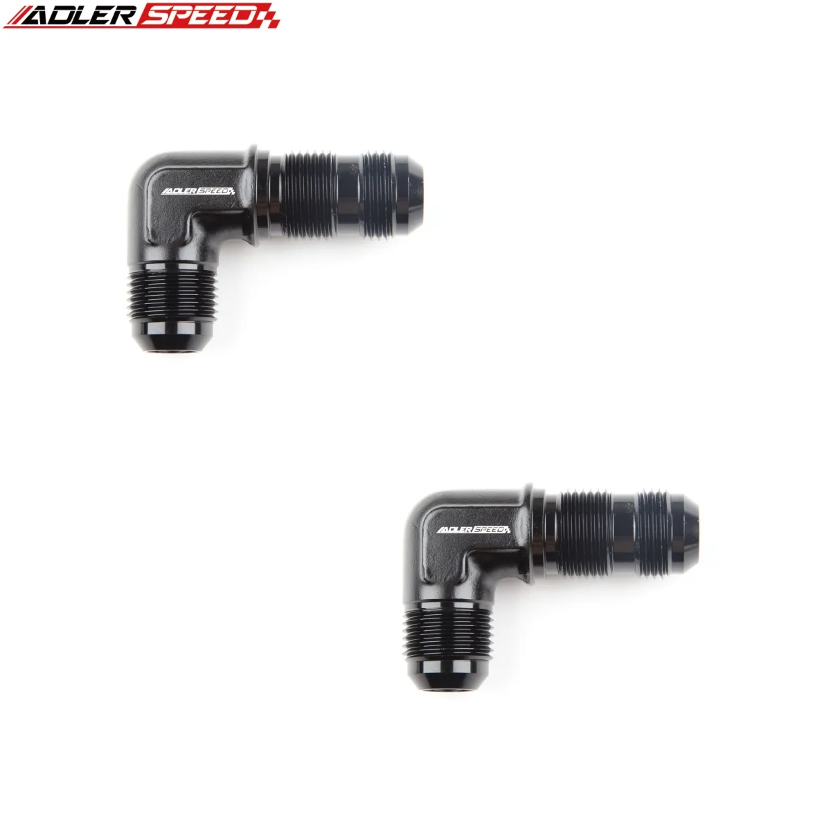

S+ 2PCS AN3 AN4 AN6 AN8 AN10 AN12 Male To 3AN 4AN 6AN 8AN 10AN 12AN Male 90 Degree Bulkhead Fitting Adapter