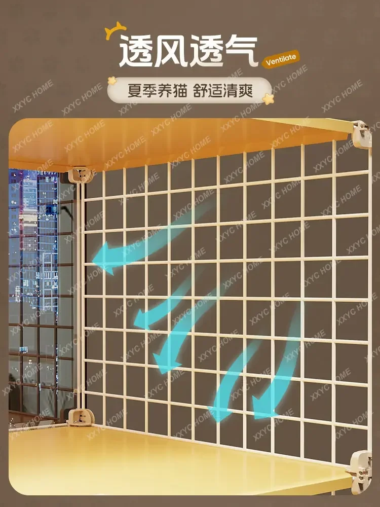 AA cat cage villa large free space household indoor cat nest toilet integrated one room one living room one bathroom cat cabinet