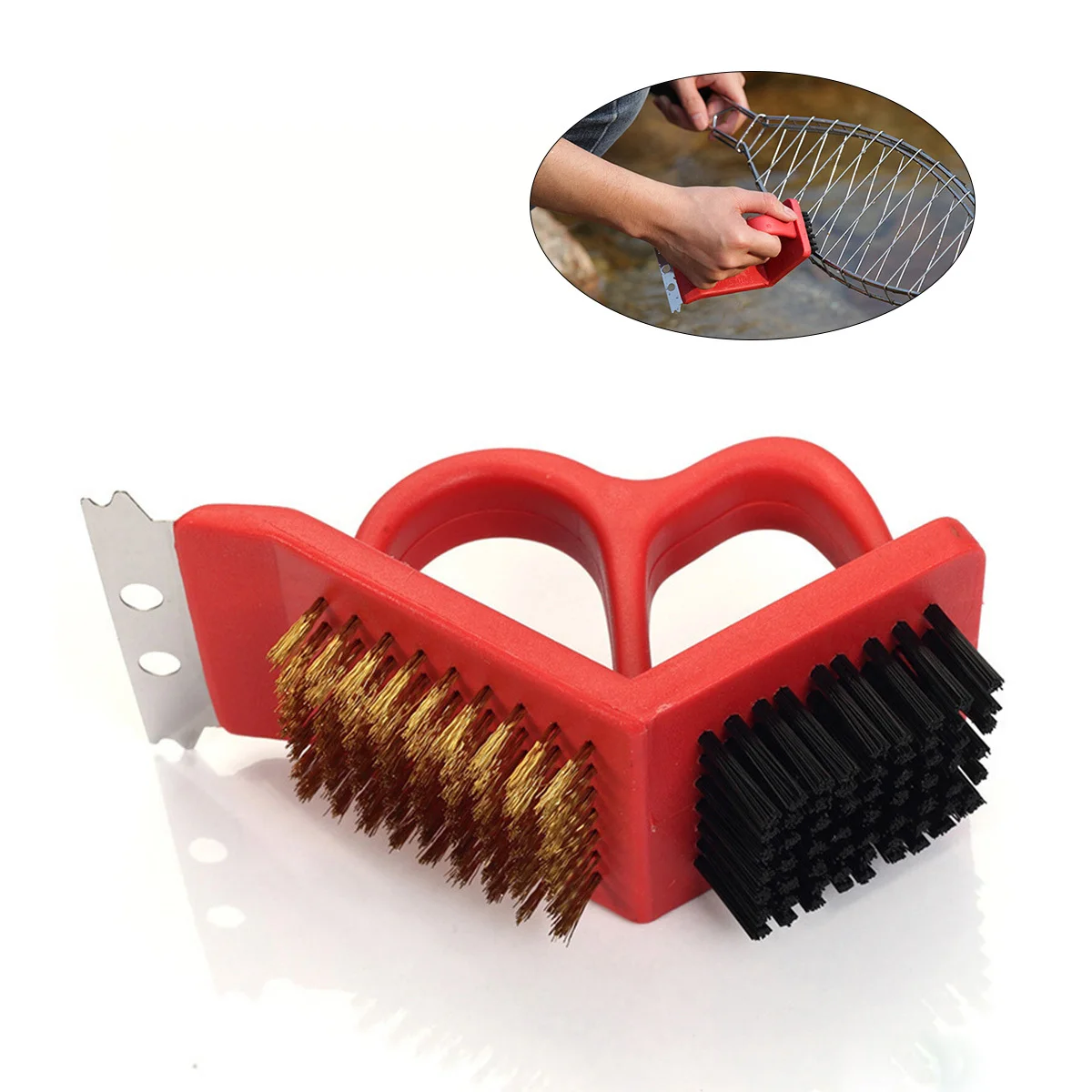 

Multifunctional Grill Scraper Bbq Cleaning Brush Pot Pan Oven Cleaner Easy Deep Clean Kitchen Tool Plastic Cleaning Brush