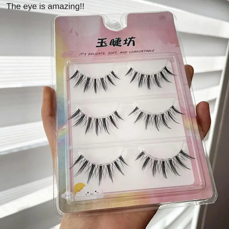 Makeup Accessories Clear Roots Fits The Curvature Of The Eyes Natural Three-dimensional False Eyelashes Transparent Thin Stem