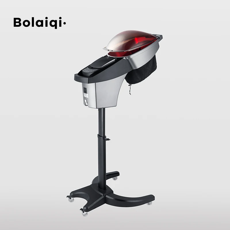 BOLAIQI Hair Salon Steaming Equipment Ultrasonic Micro Mist LED Lights Warm & Cool Hair Spa Steamer O3 Ozone for Hair Styling