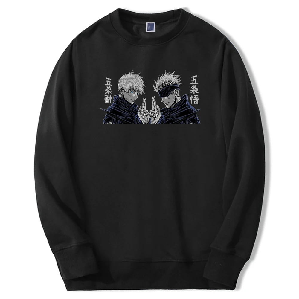 

Jujutsu Kaisen Crewneck Sweatshirts Hoodie Men Gojo Satoru Mangas Anime Graphic Pullover Harajuku Hip Hop Streetwear Sudaderas