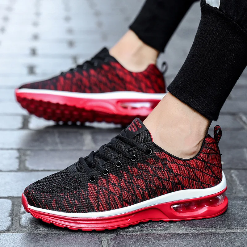 Men Shoes Autumn Running Shoes Sneakers Fashion Air Cushion Trainers Breathable Women Walking Shoes Gym Athletic Sports Footwear