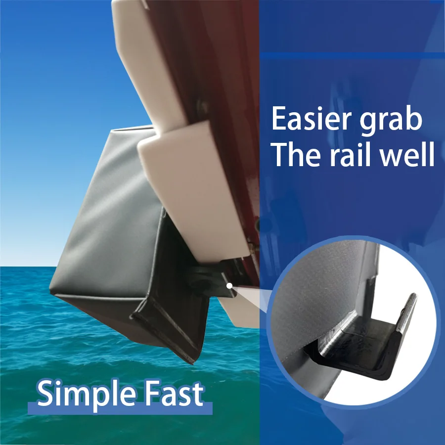 2x Pwc Fender Bumper für Docking Black Protector Robuster, sicherer Jet-Ski-Stoßfänger