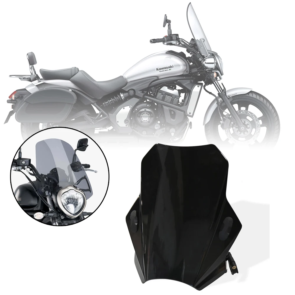 For Kawasaki Vulcan S 650 EN650 VN 2015-2022 Motorcycle Accessories Windscreen Windshield Shield