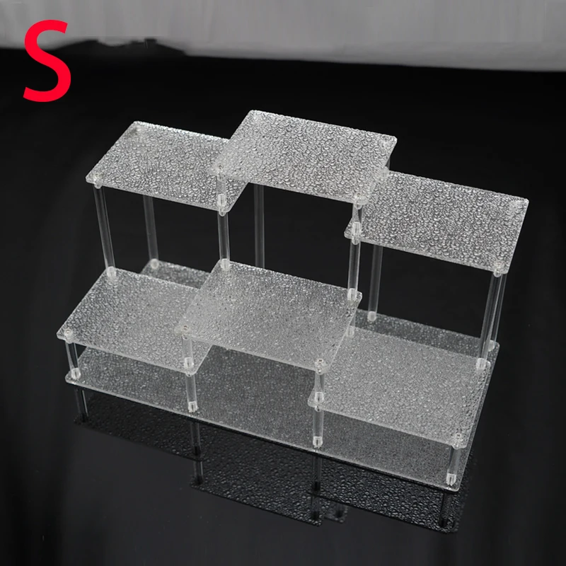 Acrylic Display Riser Display Stand Shelf Perfume Organizer Tabletop Acrylic Riser for Display Collectibles Funko Figures