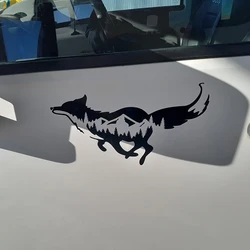 Fox And Mountain Design Car Styling Vinyl Decals,Windows Bumper Decoration Stickers Accessories Waterproof