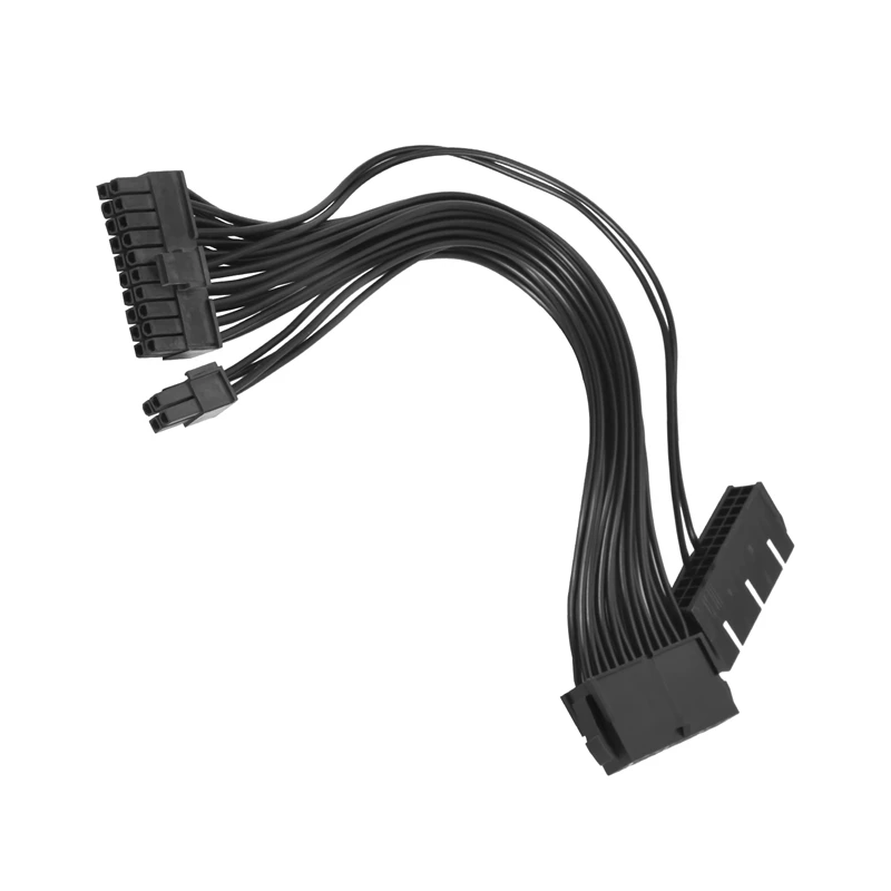 Hot-Dual Start Power Cord Dual Power Start Cord 30Cm Motherboard 24Pin Synchronous Power Cord 18AWG