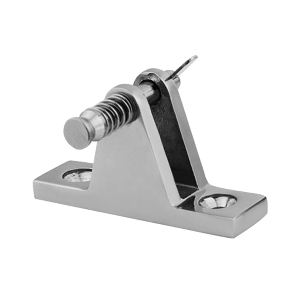 Boat Mount Deck Hinge with Quick Release Pin Marine Accessories Bimini Top Fitting 60mm Mirror Polish Boat Accessories