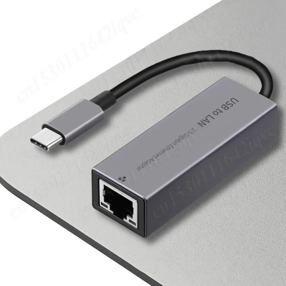 2.5G Wired USB C To Ethernet RJ45 Adapter 2500Mbps Gigabit LAN Network Adapter USB 3.0 LAN Converter for Windows 7/8/10 for PC